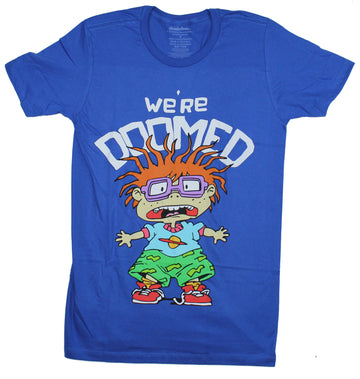 Rugrats Mens T-Shirt - We're Doomed Scared Chucky Image