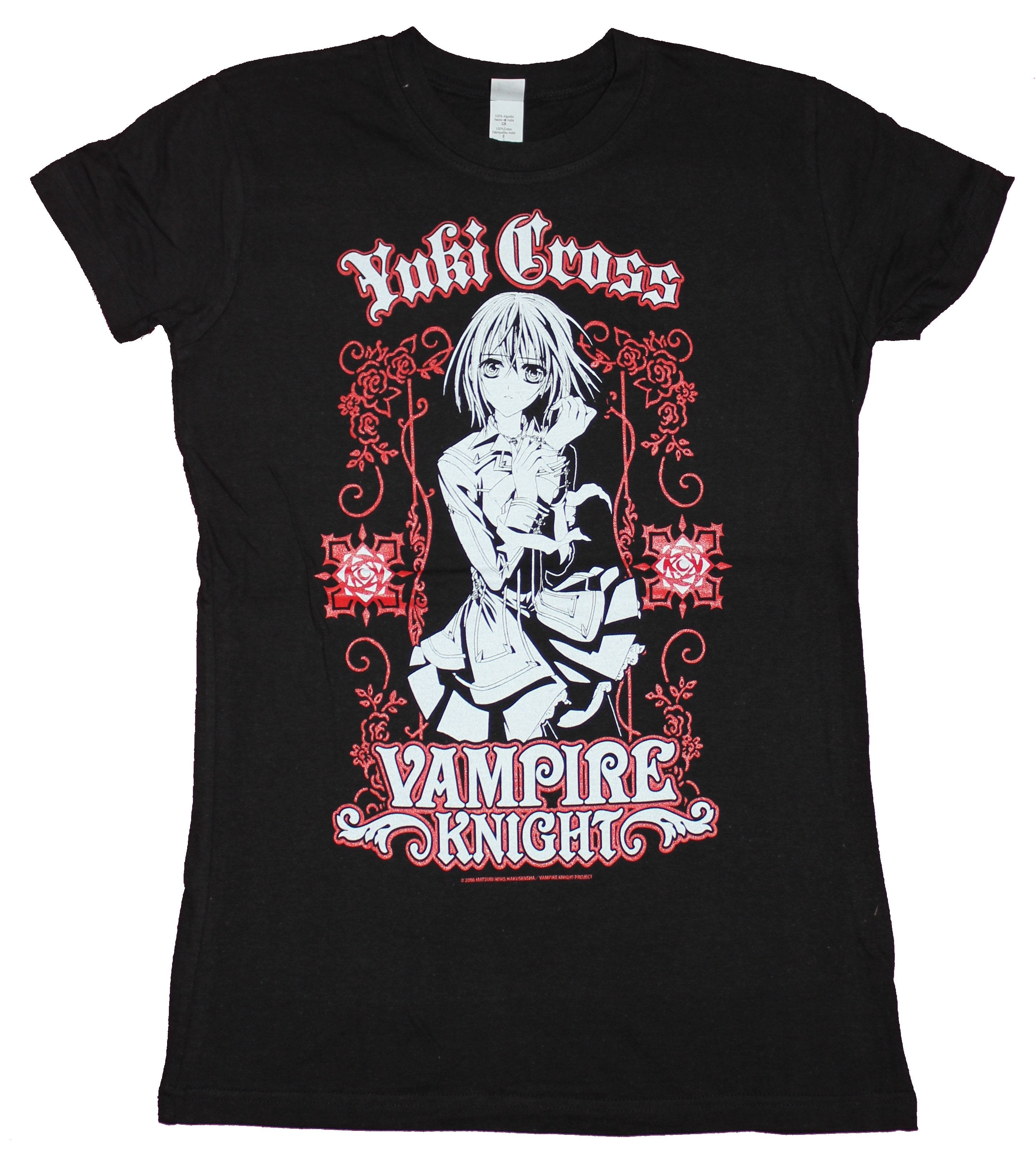 Vampire Knight Girls Juniors T-shirt - Yuki Cross Ornate Character Image