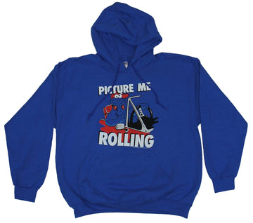 Sesame Street Mens Hoodie Sweatshirt - Picture Me Rolling Cookie Monster