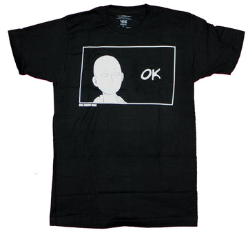 One Punch Man Mens T-Shirt  - Saitama Simple Saying Ok Box