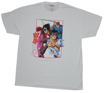 Yu Yu Hakusho Mens T-Shirt - Three Character Kanji Action Box