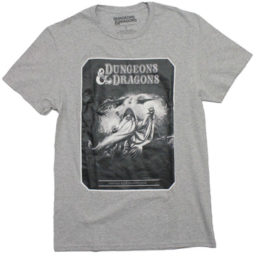 Dungeons & Dragons Mens T-Shirt - GrayScale Wizard Handbook Image