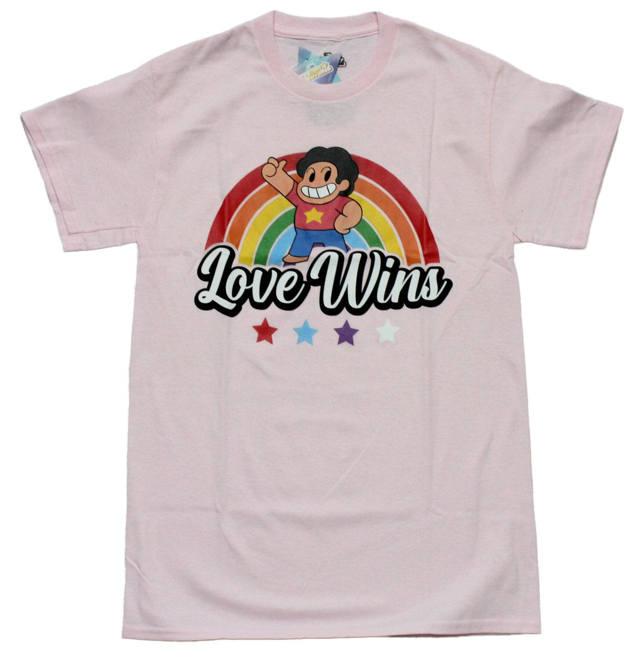 Steven Universe Mens T-Shirt - Steven in Rainbow Love Wins