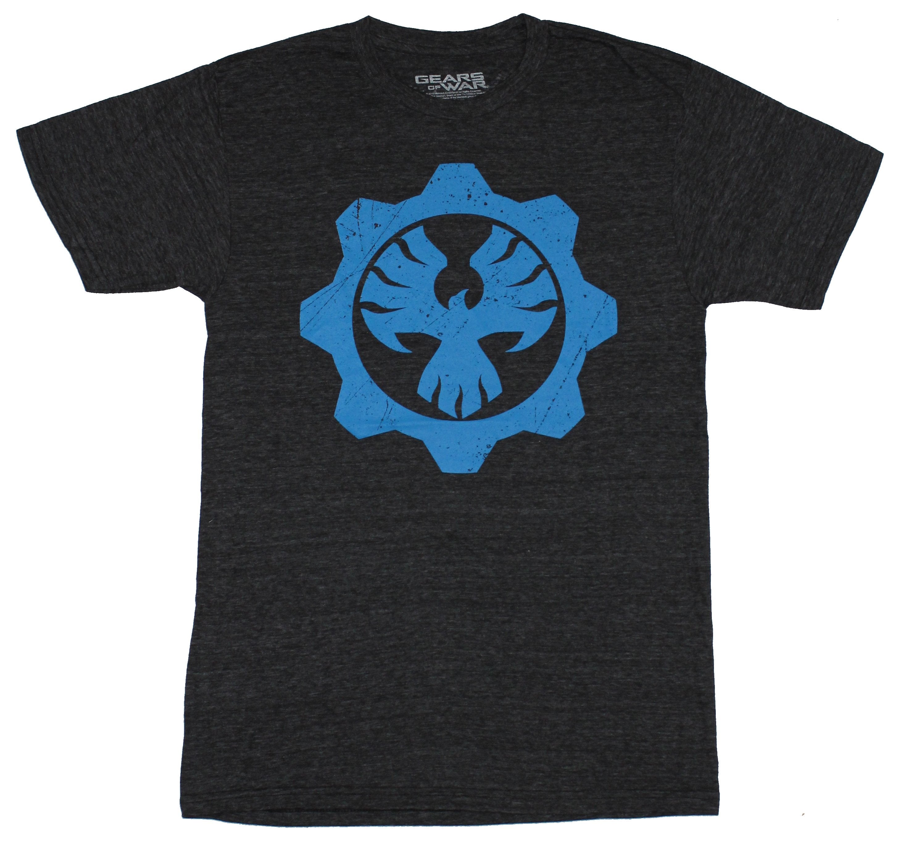 Gears of War Mens T-Shirt - Marcus Fenix Blue Family Crest
