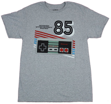 Nintendo NES Mens T-Shirt  - Classic Controller 85 Stripes