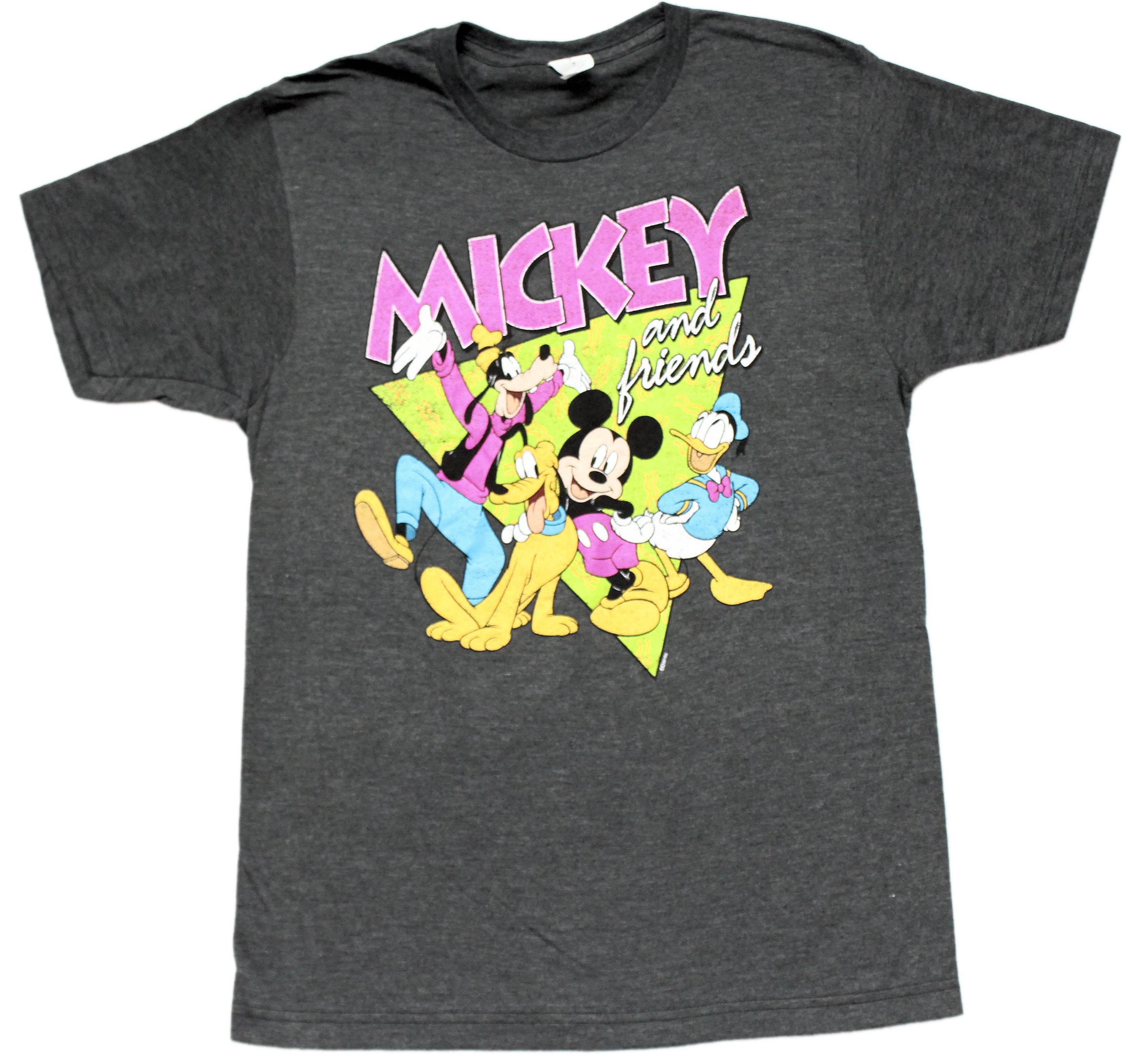 Mickey Mouse & Friends Mens T-shirt - Ft Goofy, Donald, Pluto