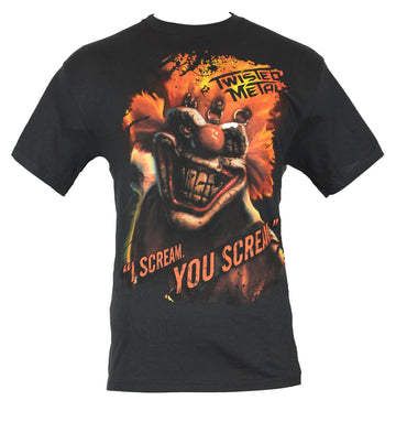 Twisted Metal Mens T-Shirt - "I Scream. You Scream" Sweet Tooth Image
