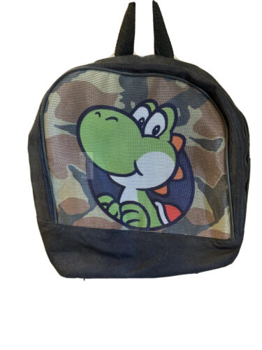 Nintendo Super Mario Brothers Yoshi Camo Mesh Front Mini Backpack