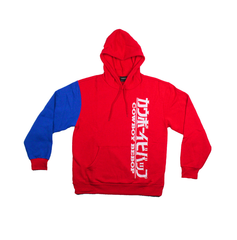 Cowboy Bebop Title Long sleeve Red & Blue Licensed Hoodie