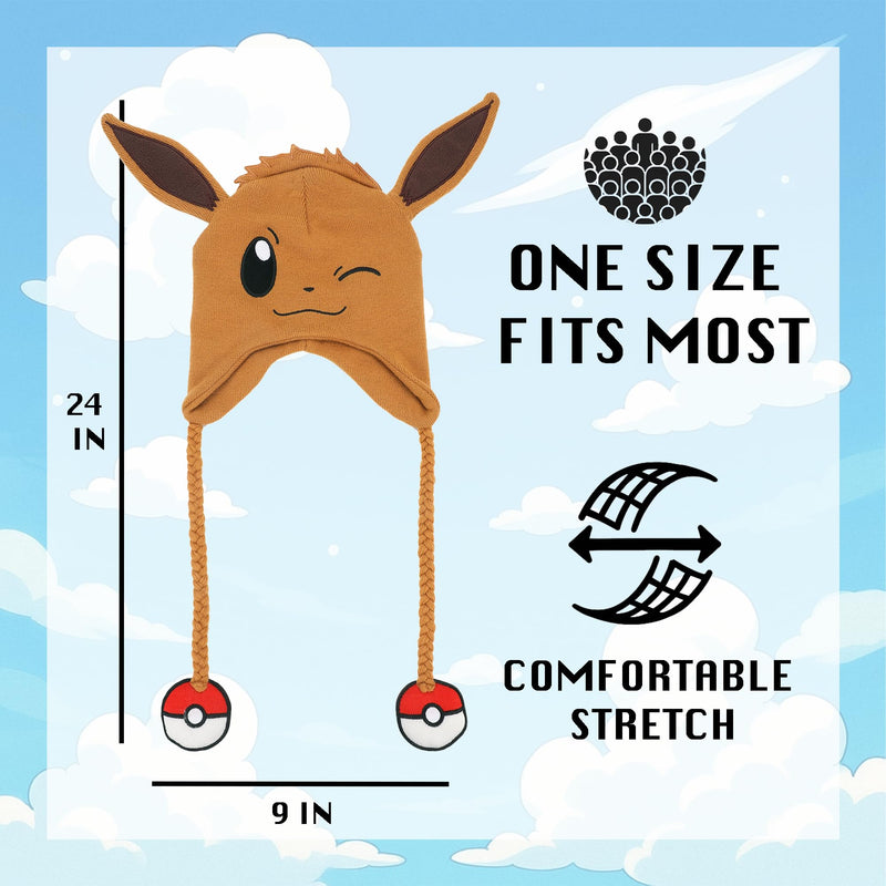 Pokémon Eevee Brown Laplander knit cap