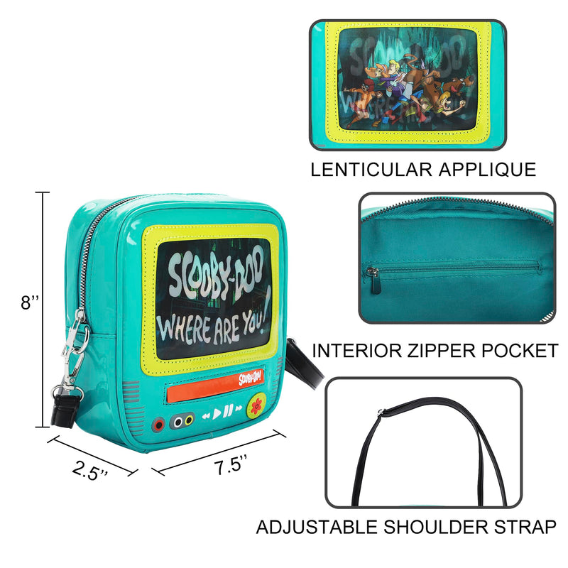 Scooby Doo Characters & Title Logo 19 CM Lenticular Women's TV Bag