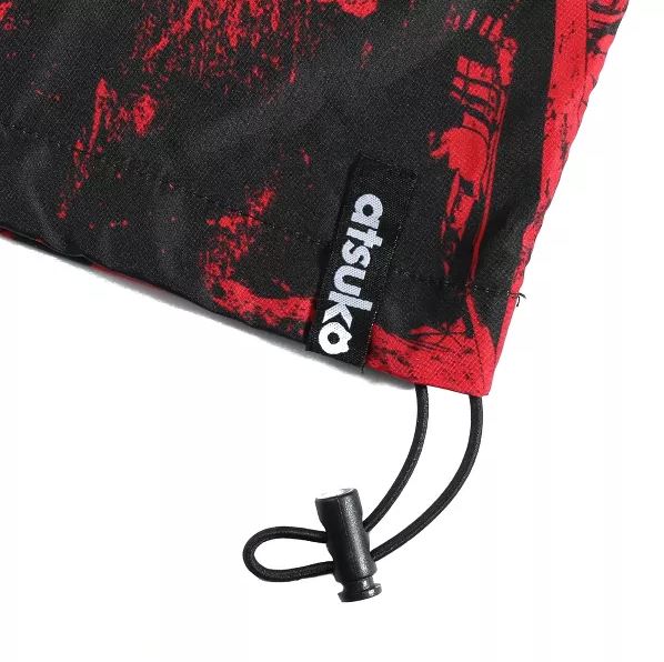 Berserk Guts All Over Print Men's Red and Black Hooded Adirondack Jacket