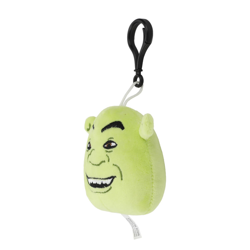 Bioworld Shrek Character Head 3.34" Plush Keychain/Bag Clip