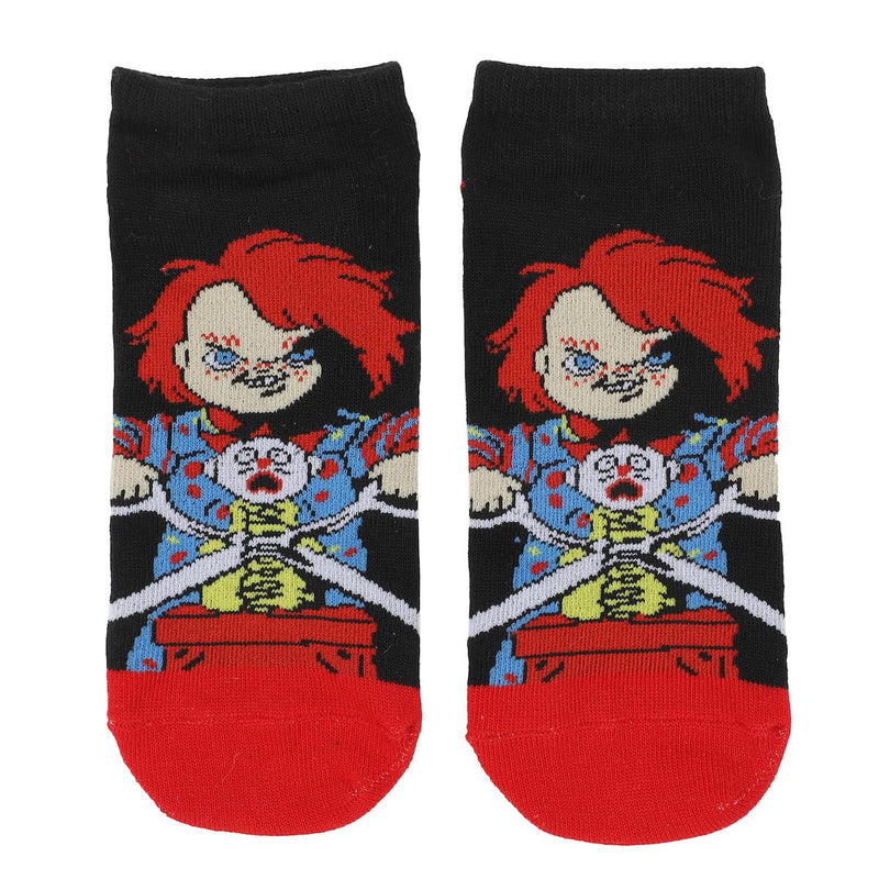 Bioworld Chucky & The Bride Of Chucky Women's 5-Pair Ankle Socks