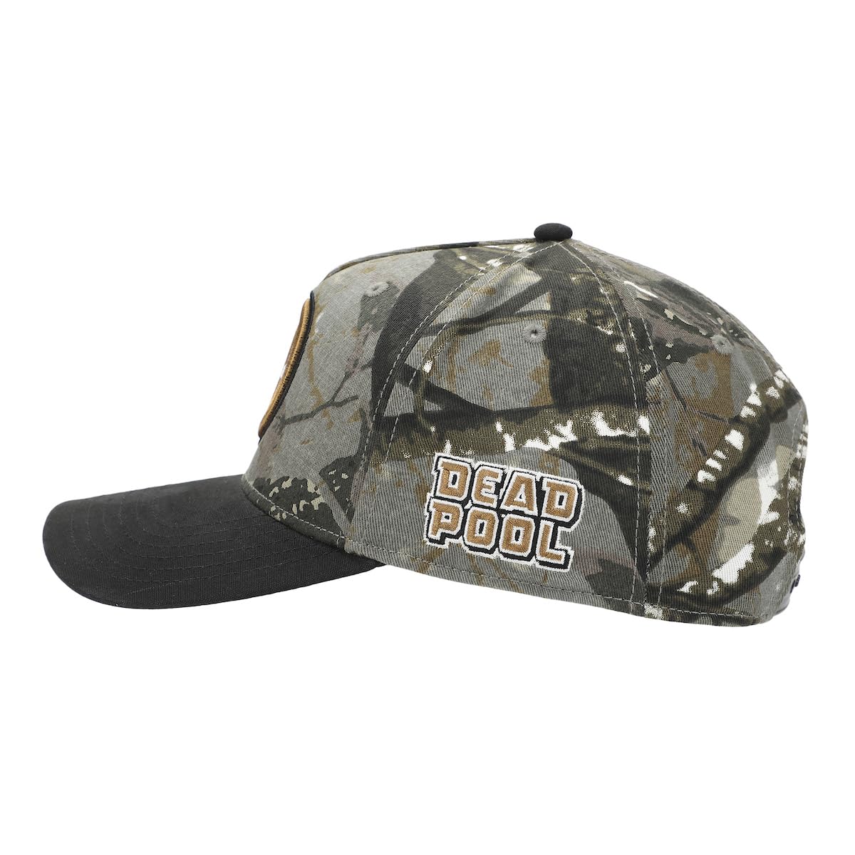 Bioworld Deadpool Embroidered Character Logo Camo Baseball Hat (58cm)