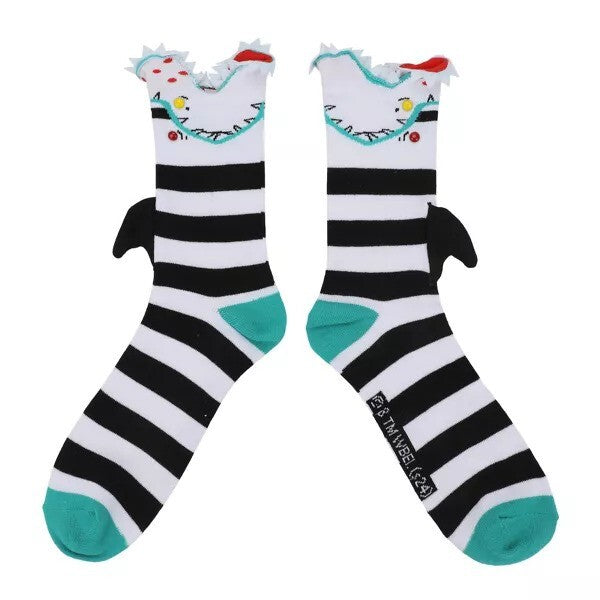 Beetlejuice Sandworms Men's Casual Crew Socks - Inmyparentsbasement.com