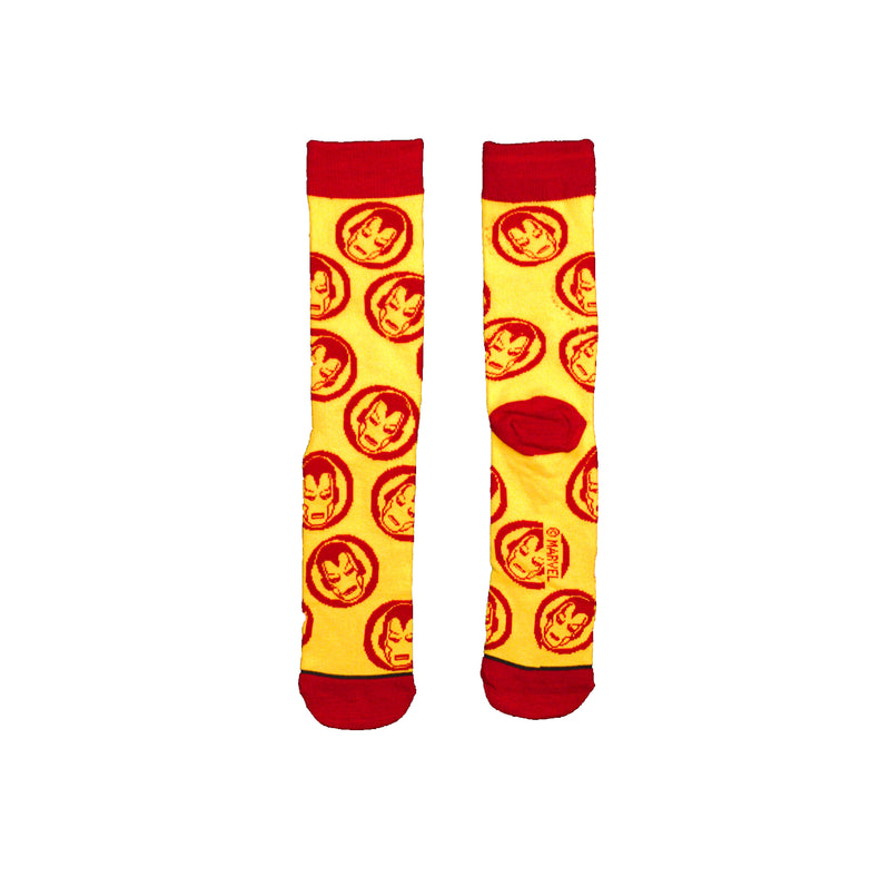 Marvel Ironman character all over Men's Crew sock