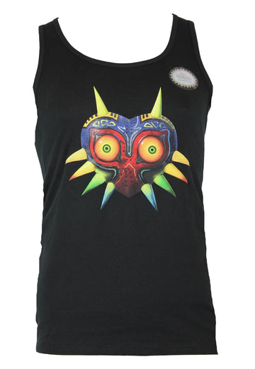 Legend of Zelda Mens Tank Top - Majoras Mask Skull Kid Mask Image