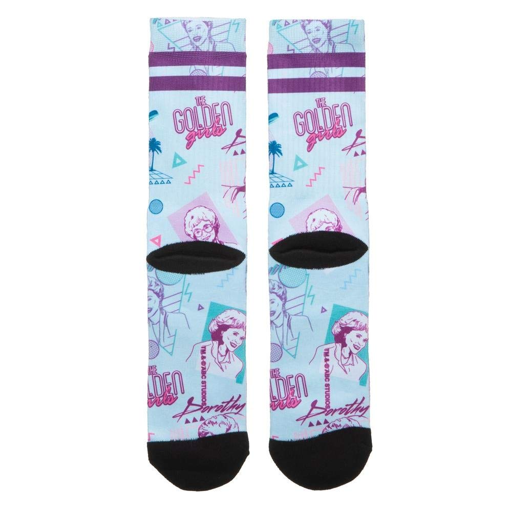 The Golden Girls Character 80s' Neon Sublimated Crew Socks