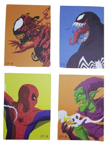 Loot Crate 4' x 7' Spider-Man Face-Off Art Print Set of 4