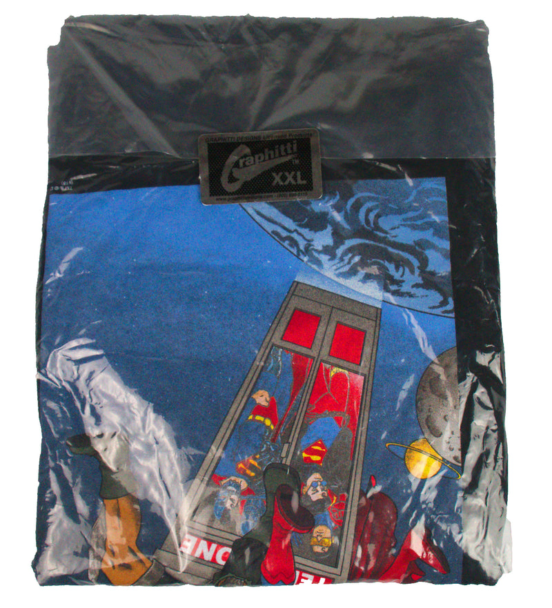 Graphitti Designs Superman Bill & Ted Excellent NOS DEADSTOCK VINTAGE T-SHIRT