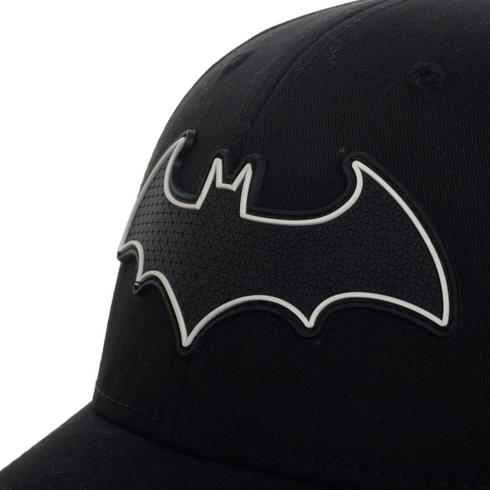Batman Comic Book Superhero Flex Fit Black Logo Hat
