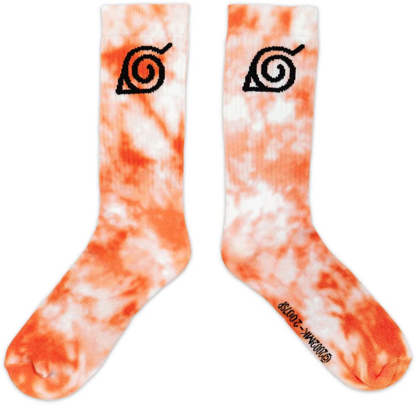 Ripple Junction Naruto Shippuden Adult Anime Tie Dye Crew Socks
