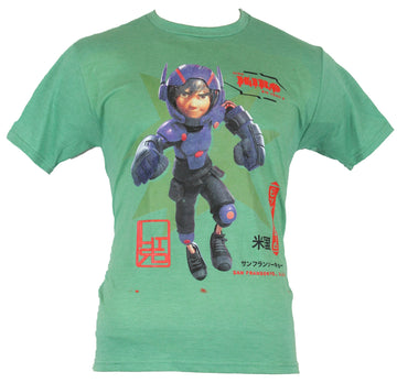 Big Hero 6 Mens T-Shirt  - Hiro Battle Ready San Fransokyo, USA Image