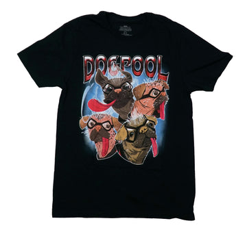 Deadpool& Wolverine Mens T-Shirt - Dogpool Dog Collage Image