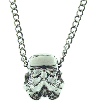 Star Wars Storm Trooper 3D Gunmetal Necklace