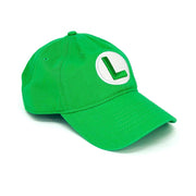 Nintendo Super Mario Bros. Dad Hat - L Logo - Luigi. - Inmyparentsbasement.com