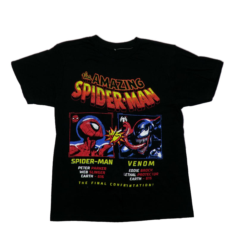 Spider-Man Mens T-Shirt - Venom vs Spider-Man The Final Confrontation!