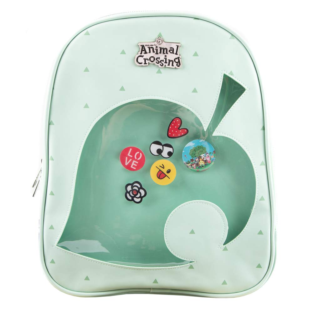 Animal Crossing Leaf Ita Mini Backpack with Removable Pin