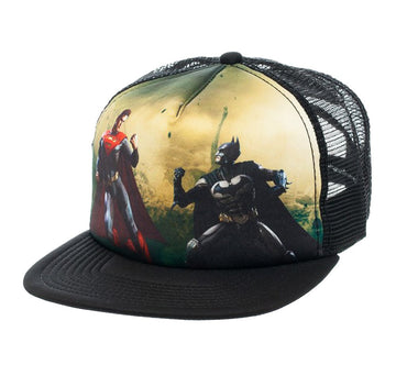 Injustice Superman Vs Batman Trucker Adjustable CAP HAT