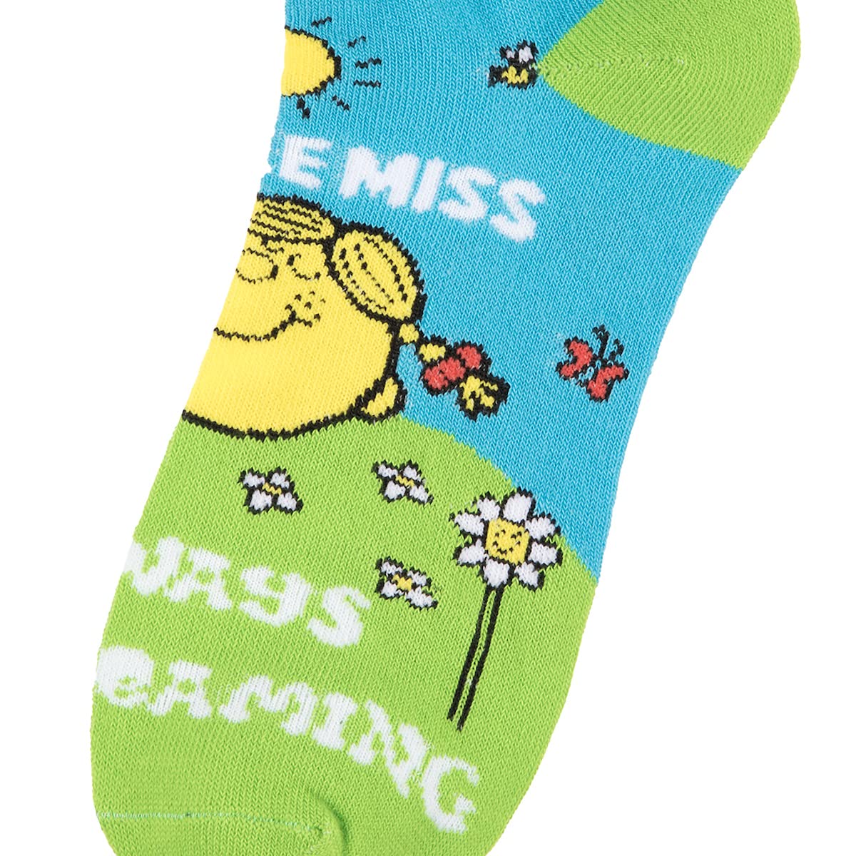 Bioworld Mr. Men And Little Miss Meme Characters 5-Pack Women's Ankle Socks