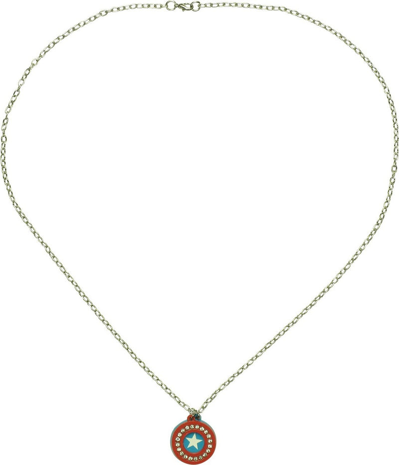 Captain America Shield Chain Charms Necklace