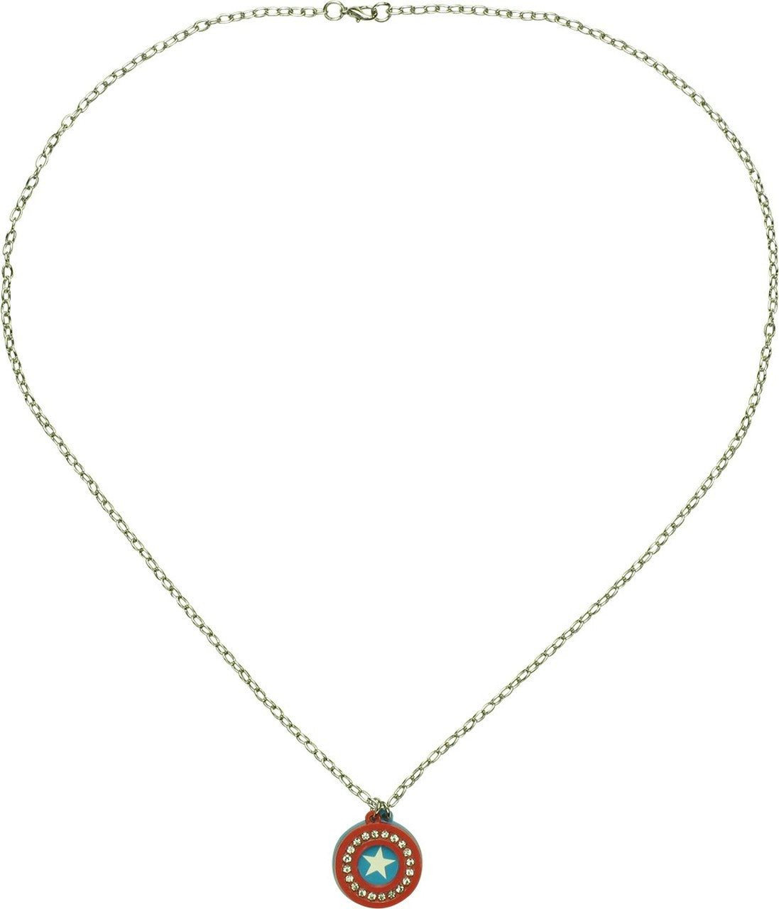 Captain America Shield Chain Charms Necklace