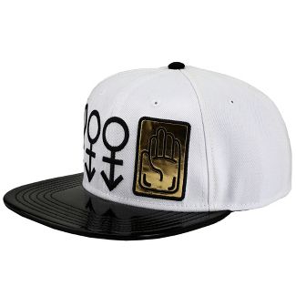 Jojo's Bizarre Adventure Cosplay White Patent Faux Leather Hat