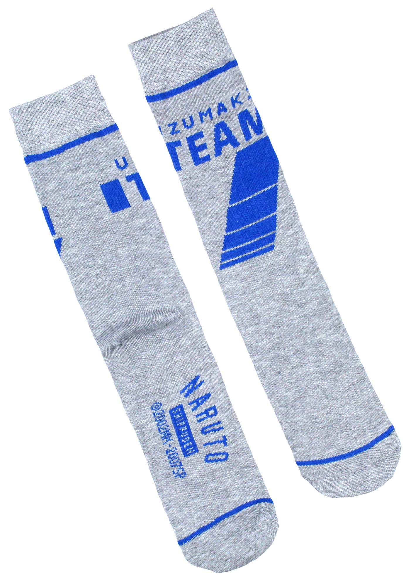 Bioworld Naruto Shippuden Collection Men's Ichiraku Ramen Ninja Academy 3 Pair Mid-Calf Crew Socks