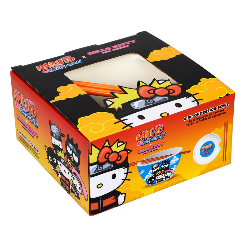 Naruto -Sanrio Collaboration 20 oz Ramen Bowl + Chopsticks