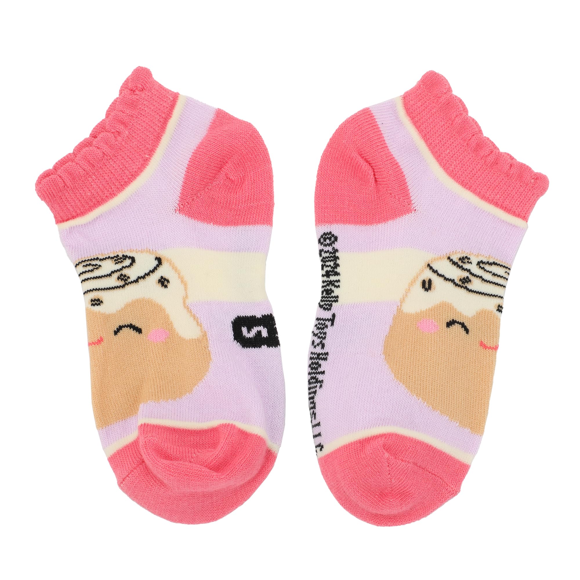 Bioworld Squishmallows Food Character Art Youth 6-Pair Ankle Socks