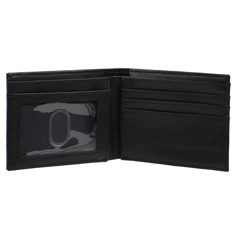 Bioworld Legend Of Zelda Metal Hylian Shield Men's Blue Bi-Fold Wallet