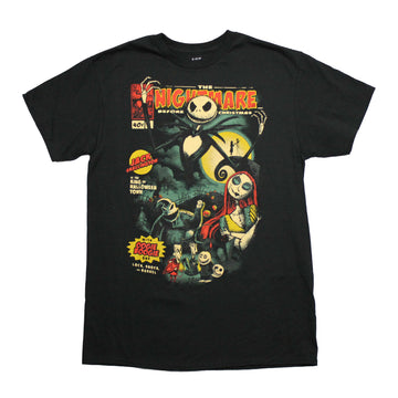 Nightmare Before Christmas Mens T-Shirt - Comic Cover Jack is the King