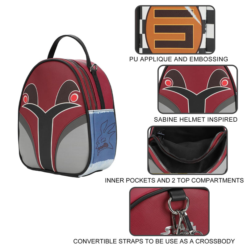 Bioworld Star Wars 11 Sabine Helmet Mini Backpack