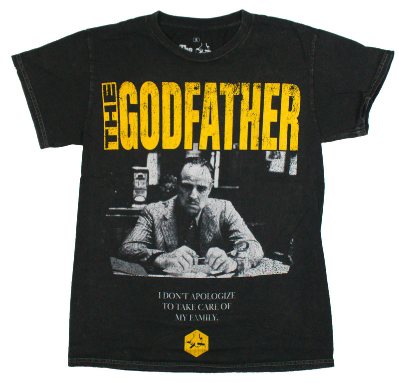 The Godfather Mens T-Shirt - Vito Corleone I Don't Apologize Seated