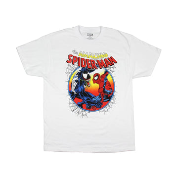 Spider-man Men T-Shirt - Venom vs Amazing Retro Circle Battle