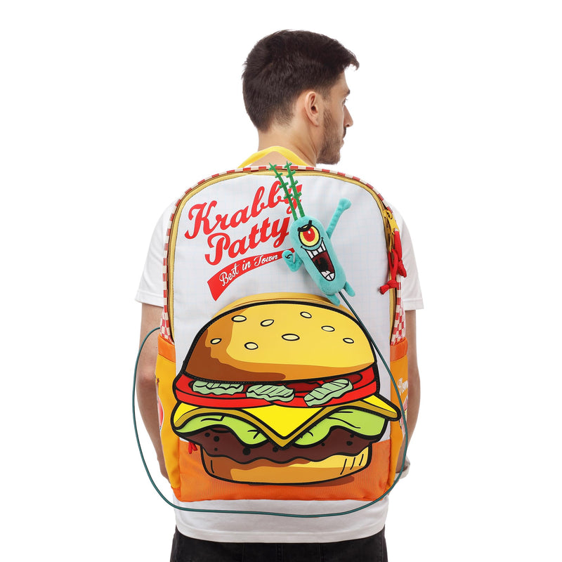 Spongebob Squarepants Krabby Patty Meal Adult 17.5" Backpack