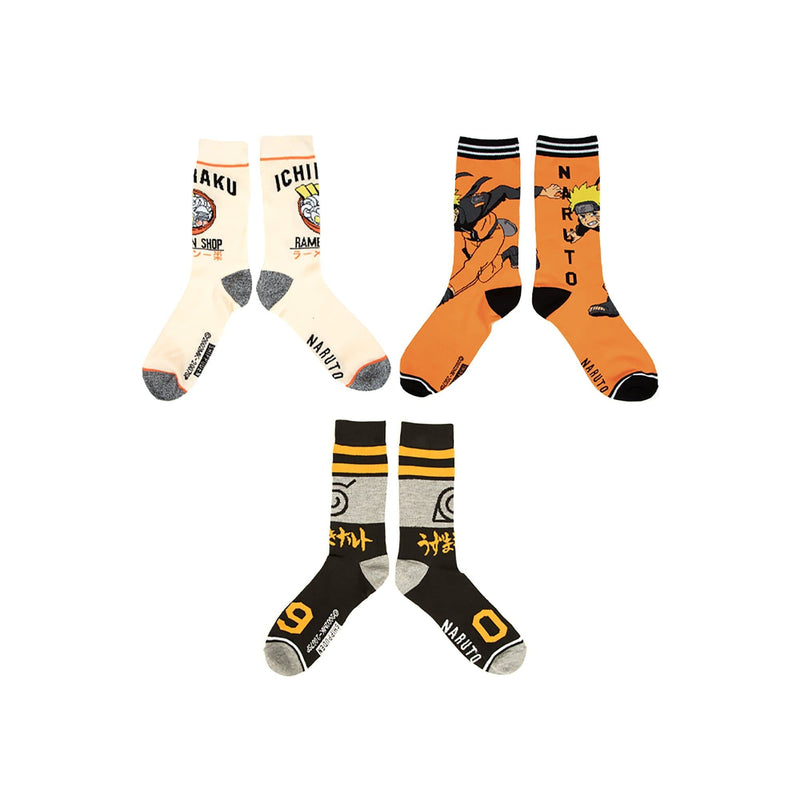 Naruto Ramen 3Pk Mens Crew Set