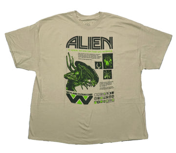 Alien Mens T-Shirt - Aliens Above Weyland-Yutani Corp Logo