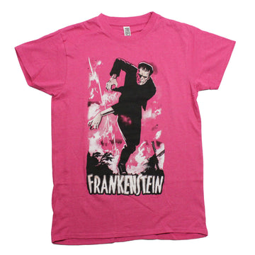 Frankenstein Mens T-Shirt - Running Past Windmill Above Name